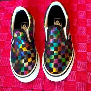 Vans Oil Slick rainbow sneakers